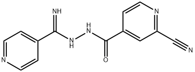 2-CYANO-N'-(IMINO(PYRIDIN-4-YL)METHYL)ISONICOTINOHYDRAZIDE 结构式
