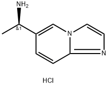 (R)-1-(imidazo[1,2-a]pyridin-6-yl)ethan-1-amine hydrochloride 结构式