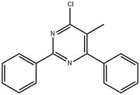 4-氯-5-甲基-2,6-二苯基嘧啶 结构式
