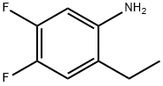 2-Ethyl-4,5-difluoroaniline 结构式