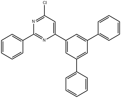 4-([1,1'3',1”-三苯基]-5'-基) -6-氯 -2-苯基嘧啶 结构式