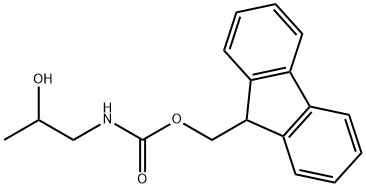 (9H-fluoren-9-yl)methyl N-(2-hydroxypropyl)carbamate 结构式