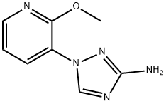 1-(2-methoxypyridin-3-yl)-1H-1,2,4-triazol-3-amine 结构式