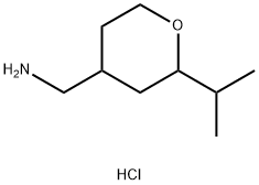 2-(丙烷-2-基)噁烷-4-基]甲胺盐酸 结构式