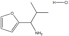 1-(furan-2-yl)-2-methylpropan-1-amine hydrochloride 结构式