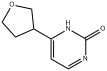 4-(tetrahydrofuran-3-yl)pyrimidin-2-ol 结构式