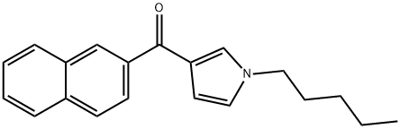 naphthalen-2-yl(1-pentyl-1H-pyrrol-3-yl)methanone 结构式
