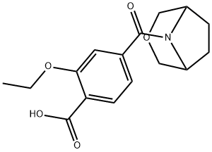 Benzoic acid, 2-ethoxy-4-(3-oxa-8-azabicyclo[3.2.1]oct-8-ylcarbonyl)- 结构式