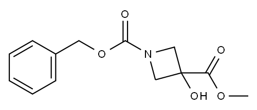 1-benzyl 3-methyl 3-hydroxyazetidine-1,3-dicarboxylate 结构式