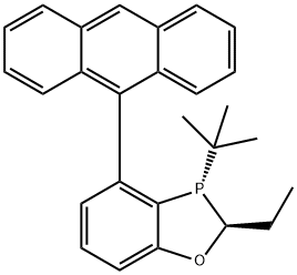 (2S,3S)-4-(蒽-9-基)-3-(叔丁基)-2-乙基-2,3-二氢苯并[D][1,3]氧杂磷杂环戊烯 结构式