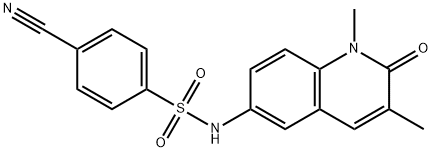 4-Cyano-N-(1,2-dihydro-1,3-dimethyl-2-oxo-6-quinolinyl)benzenesulfonamide