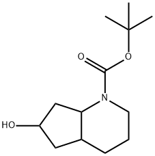 6-羟基八氢-1H-环戊二烯并[B]吡啶-1-羧酸叔丁酯 结构式