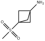 3-methanesulfonylbicyclo[1.1.1]pentan-1-amine 结构式