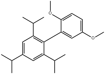 2,4,6-triisopropyl-2',5'-dimethoxy-1,1'-biphenyl 结构式