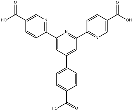 4'-(4-carboxyphenyl)-[2,2':6',2''-terpyridine]-5,5''-dicarboxylic acid 结构式
