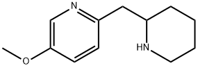 Pyridine, 5-methoxy-2-(2-piperidinylmethyl)- 结构式