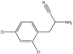 2-氨基-3-(2,4-二氯苯基)丙腈 结构式