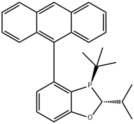 (2R,3R)-4-(蒽-9-基)-3-(叔丁基)-2-异丙基-2,3-二氢苯并[D][1,3]氧杂磷杂环戊烯 结构式