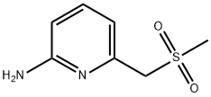 6-((甲磺酰基)甲基)吡啶-2-胺 结构式