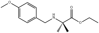 2-((4-甲氧基苄基)氨基)-2-甲基丙酸乙酯 结构式
