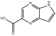 5H-pyrrolo[2,3-b]pyrazine-2-carboxylic acid 结构式
