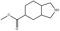 八氢-1H-异吲哚-5-羧酸甲酯 结构式