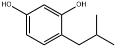 4-(2-甲基丙基)苯-1,3-二醇 结构式