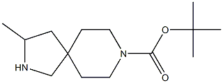 3-甲基-2,8-二氮杂螺[4.5]癸烷-8-羧酸叔丁基酯 结构式