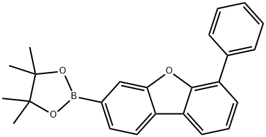 DIBENZOFURAN, 6-PHENYL-3-(4,4,5,5-TETRAMETHYL-1,3,2-DIOXABOROLAN-2-YL)- 结构式