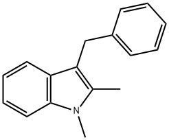 1H-Indole, 1,2-dimethyl-3-(phenylmethyl)- 结构式