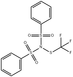 N-(苯磺酰基)-N-((三氟甲基)硫代)苯磺酰胺 结构式
