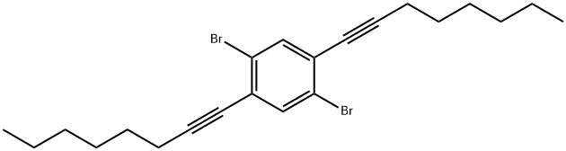 1,4-Dibromo-2,5-di(oct-1-yn-1-yl)benzene 结构式