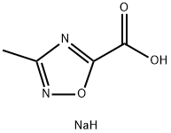 钠 3-甲基-1,2,4-噁二唑-5-甲酸基酯 结构式