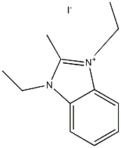 1,3-二乙基-2-甲基-1H-苯并[D]咪唑-3-碘化物 结构式