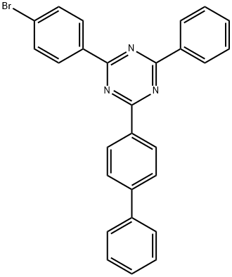 2-(联苯-4-基)-4-(4-溴苯基)-6-苯基-1,3,5-三嗪 结构式