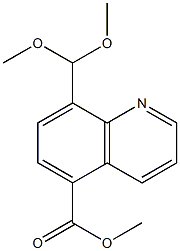 methyl 8-(dimethoxymethyl)quinoline-5-carboxylate 结构式
