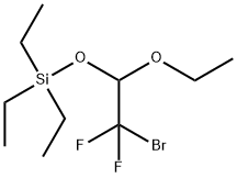 (2-Bromo-1-ethoxy-2,2-difluoroethoxy)triethylsilane 98% 结构式