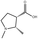 3-Pyrrolidinecarboxylic acid, 1,2-dimethyl-, (2S,3S)- 结构式