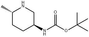 N - [(3S,6S)-6-甲基哌啶-3-基]氨基甲酸叔丁酯 结构式