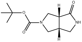 tert-butyl (3aR,6aR)-4-oxohexahydropyrrolo[3,4-c]pyrrole-2(1H)-carboxylate 结构式