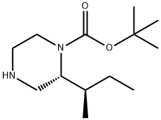 (R)-1-BOC-2-((S)-SEC-丁基)哌嗪 结构式