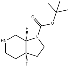 (3AR,7AS)-八氢-1H-吡咯并[2,3-C]吡啶-1-甲酸叔丁酯 结构式