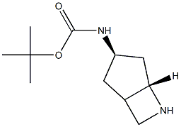 ((3R,5S)-6-氮杂双环[3.2.0]庚烷-3-基)氨基甲酸叔丁酯 结构式