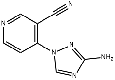4-(3-amino-1H-1,2,4-triazol-1-yl)pyridine-3-carbonitrile 结构式