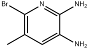 6-BROMO-5-METHYLPYRIDINE-2,3-DIAMINE 结构式