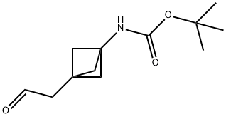 叔丁基(3-(2-氧代乙基)双环[1.1.1]戊-1-基)氨基甲酸酯 结构式