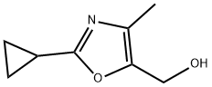 (2-cyclopropyl-4-methyloxazol-5-yl)methanol 结构式