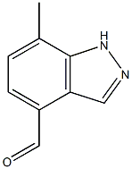 7-methyl-1H-indazole-4-carbaldehyde 结构式