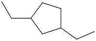 1,3-Diethylcyclopentane. 结构式