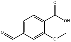 4-甲酰基-2-甲氧基苯甲酸 结构式